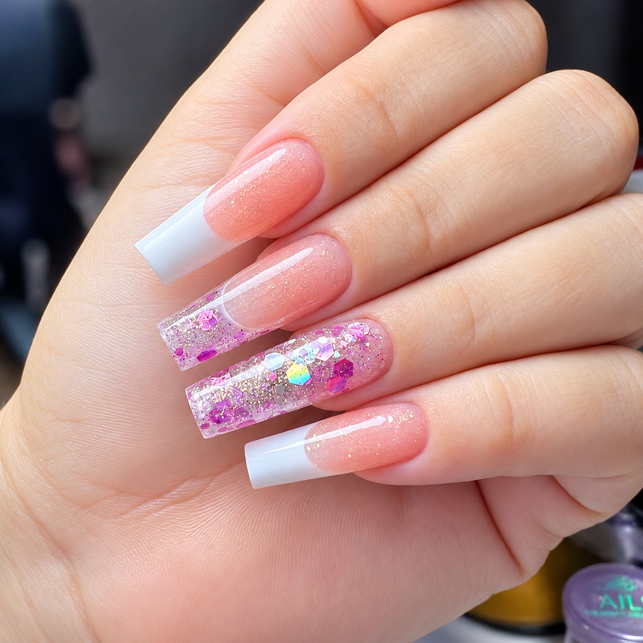 Babyboomer with glitter